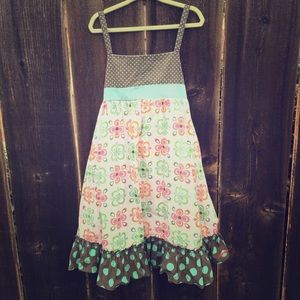 Floral summer girls dress sz 6x, LILYBIRD brand.